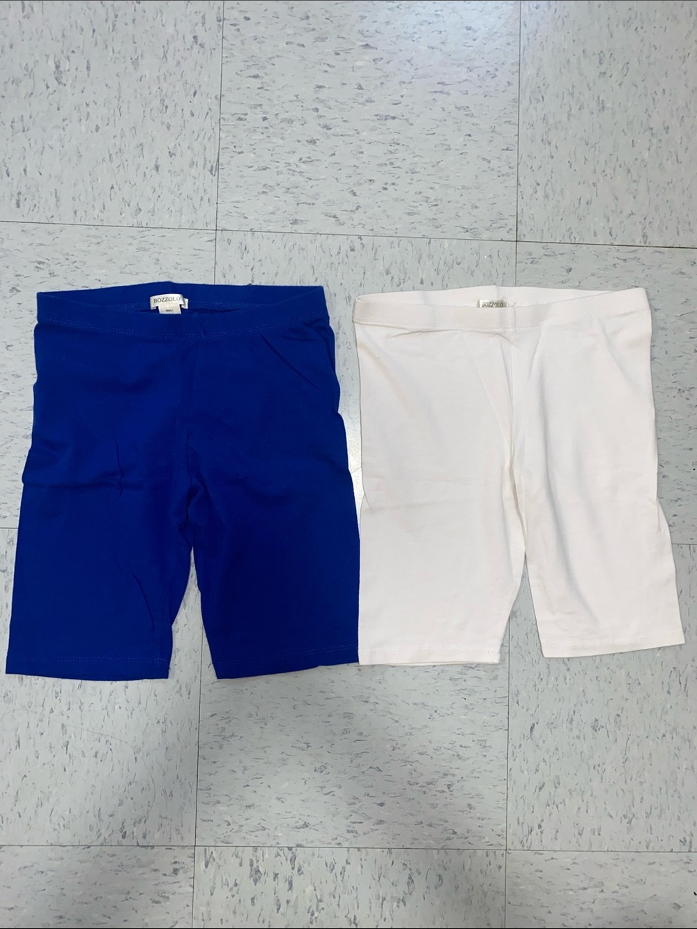 Women cotton Leggings Shorts - Blue & White bundle size small s summer